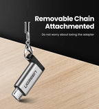 Micro USB Male to Type-C Female Charging and Data Adapter