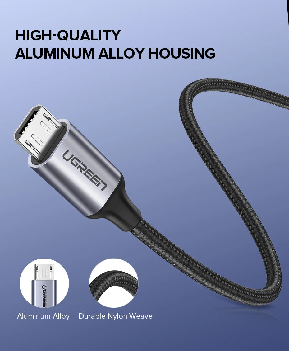 Fast Charging Micro USB Data Cable for Android Devices
