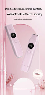 2-in-1 Electric Painless Hair Removal Shaver for Face and Body