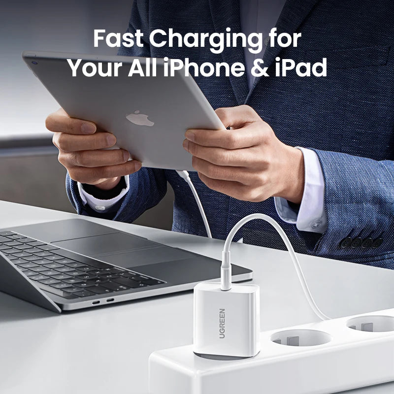 20W USB-C PD Fast Wall Charger for Smartphones and Tablets - 4