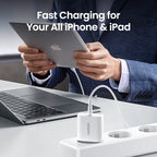 20W USB-C PD Fast Wall Charger for Smartphones and Tablets