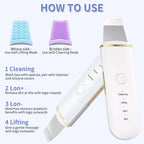 Ultrasonic Face Spatula and Pore Cleaning Tool