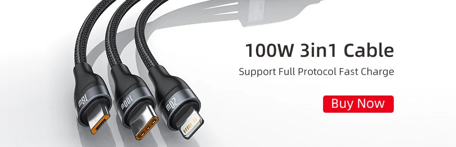 100W USB-C to USB-C Fast Charging and Data Cable - 7