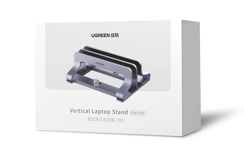Adjustable Dual Slot Vertical Laptop Stand