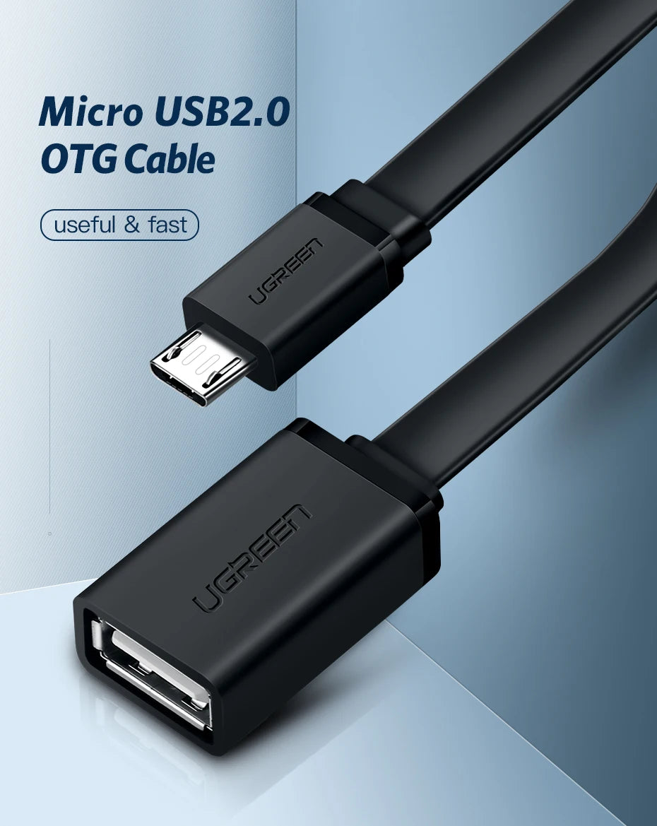 Micro USB to USB 2.0 OTG Adapter Cable - 9