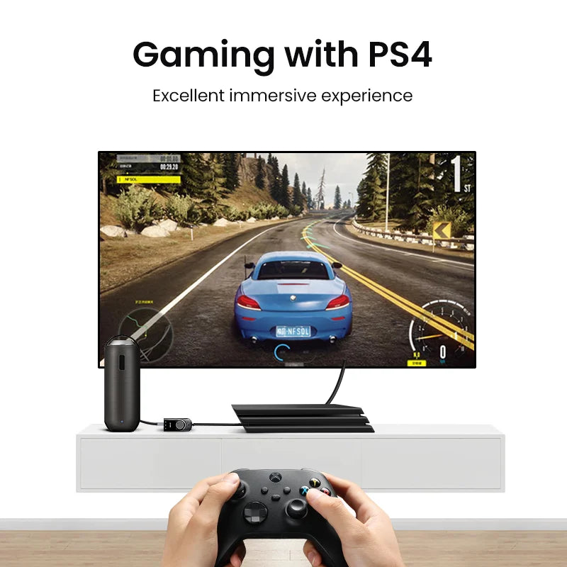 External USB Audio Adapter for PC, Laptop, and Gaming Consoles - 5