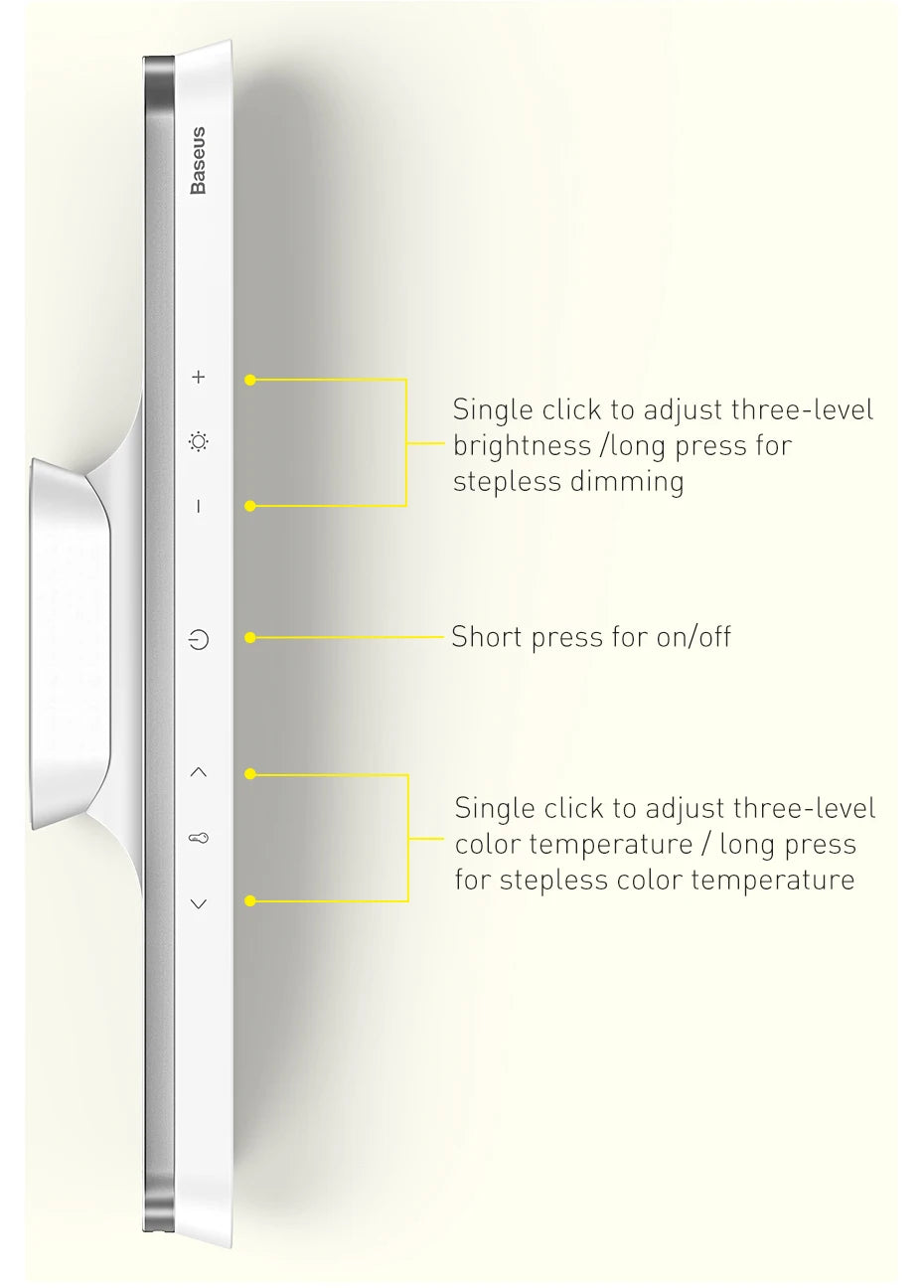 Magnetic Rechargeable LED Desk Lamp with Stepless Dimming - 15