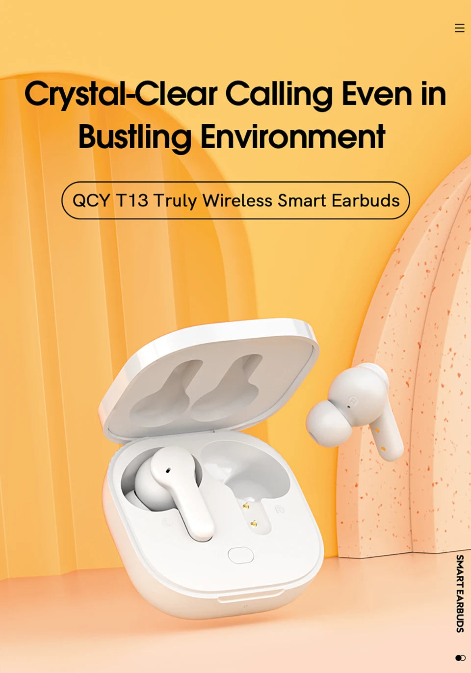 Wireless Bluetooth 5.1 Noise-Canceling Earbuds with Charging Case