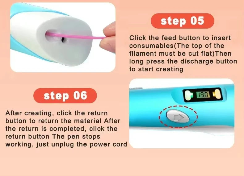 3D Printing Pen for Kids DIY Drawing Art - 14