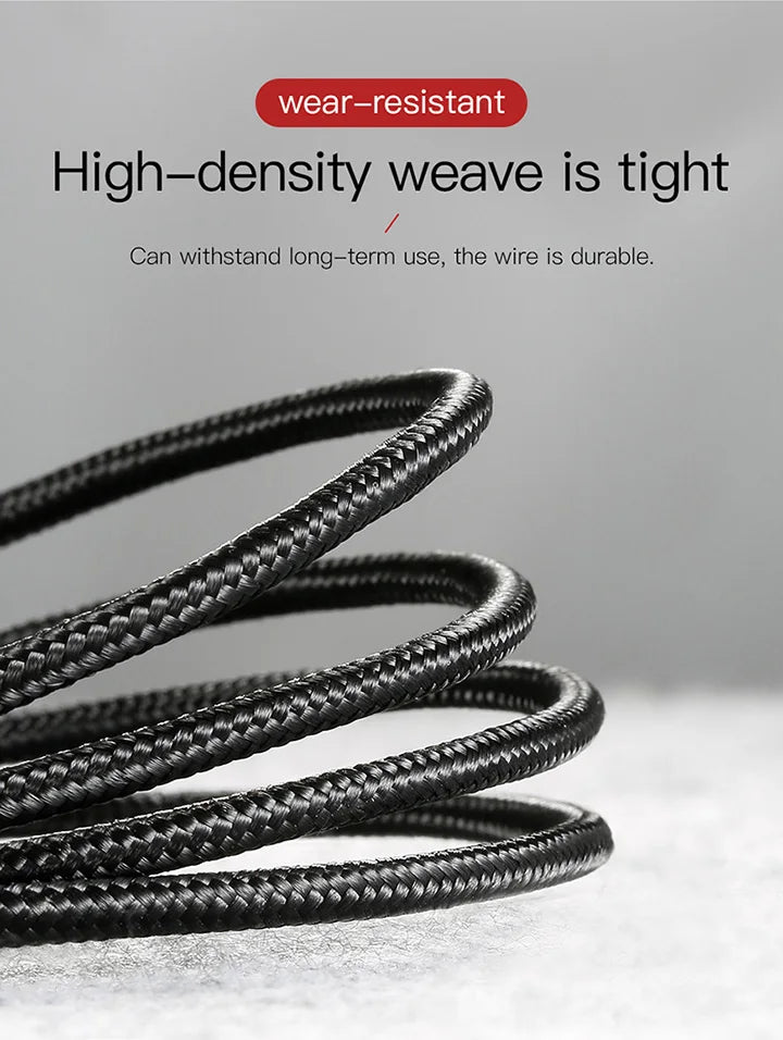 Fast Charging Braided Micro USB Cable for Android Devices - 16