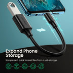 USB-C to USB 3.0 OTG Adapter Cable for Smartphones and Tablets