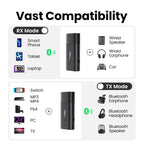 2-in-1 Bluetooth 5.1 Car Transmitter and Receiver Adapter