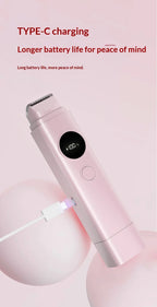 2-in-1 Electric Painless Hair Removal Shaver for Face and Body