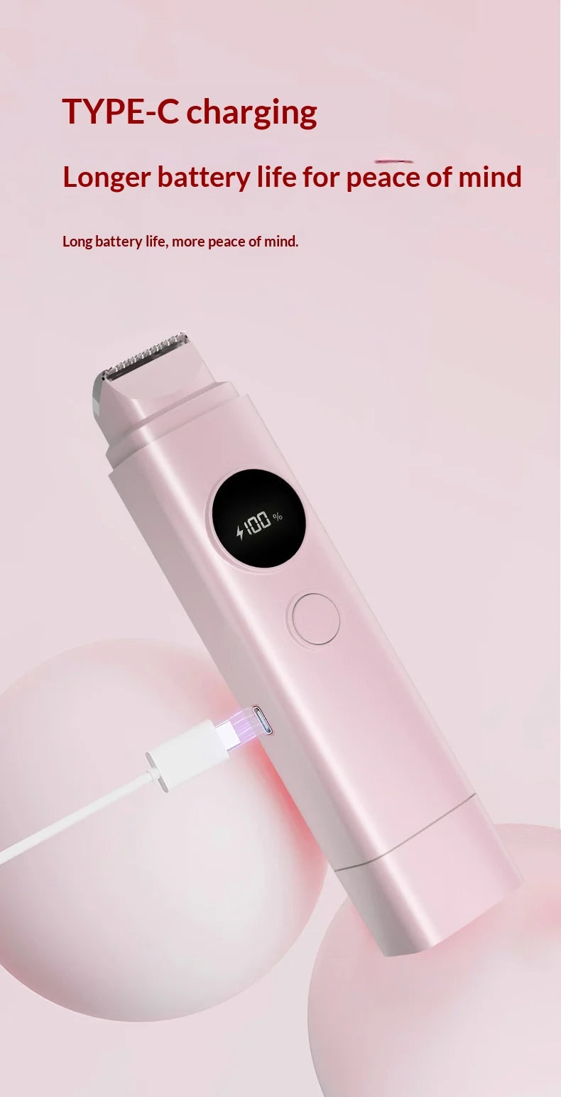 2-in-1 Electric Painless Hair Removal Shaver for Face and Body
