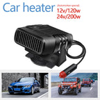12V 120W and 24V 200W 2-in-1 Car Heater and Cooling Fan Defroster