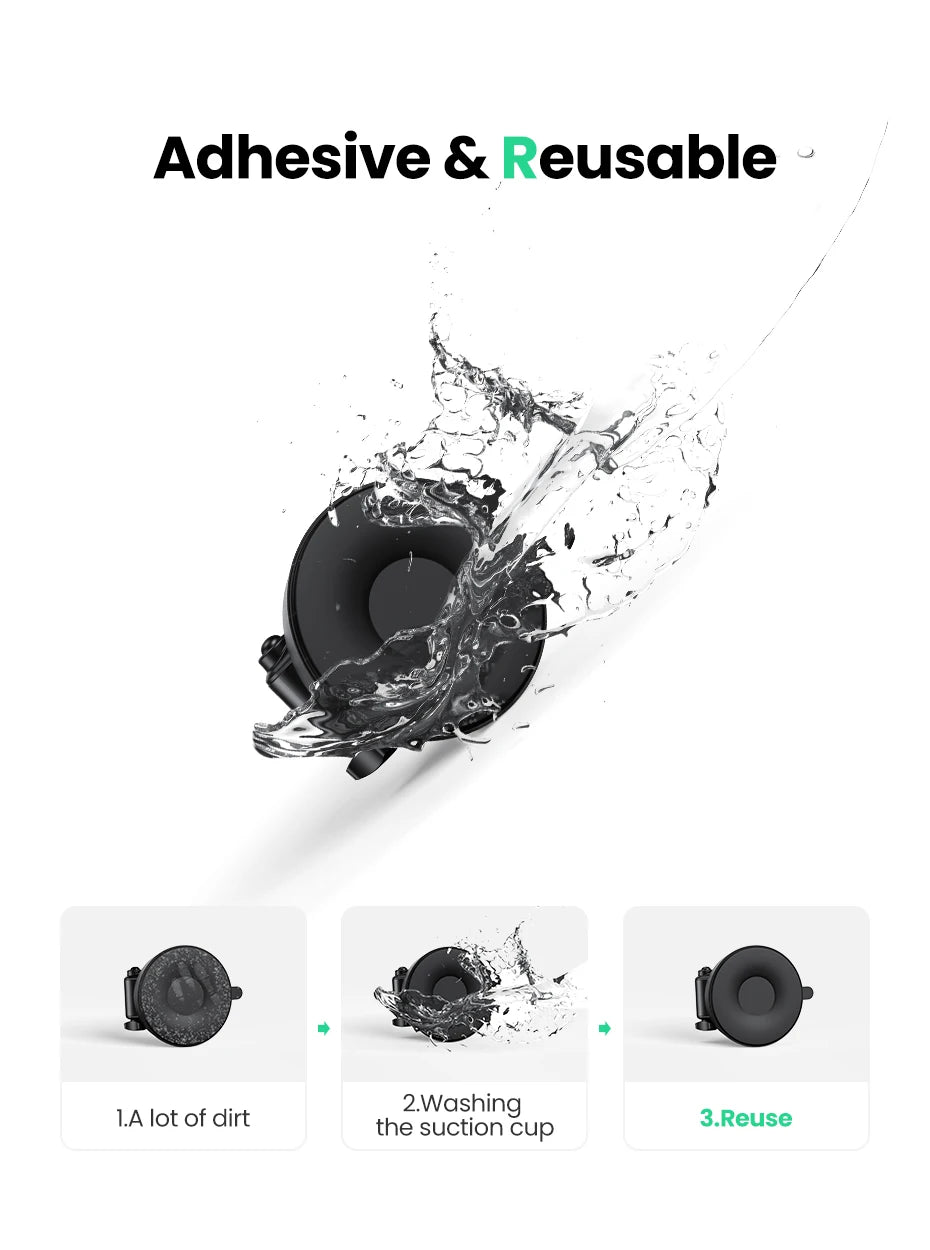 Gravity Car Phone Mount for Dashboard and Windshield - 16