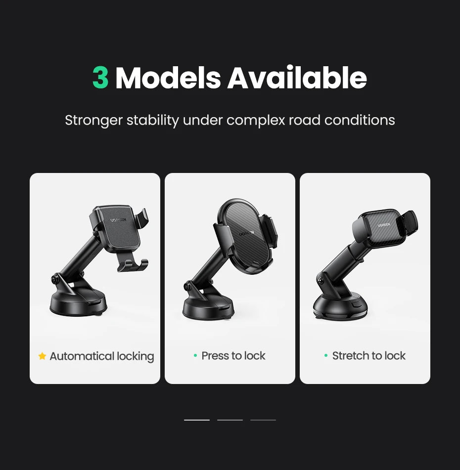 Gravity Car Phone Mount for Dashboard and Windshield