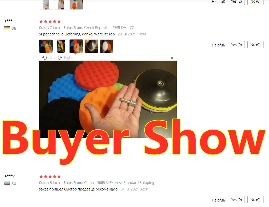 Car Polishing and Buffing Sponge Pad Drill Attachment Kit