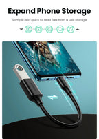 USB-C to USB 3.0 OTG Adapter Cable for Smartphones and Tablets