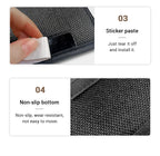 Adhesive PU Leather Car Storage Pocket Organizer for Phone and Keys