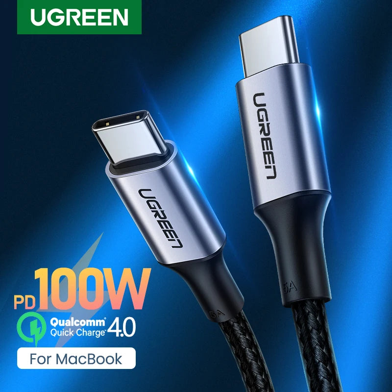 100W USB-C to USB-C Fast Charging Power Delivery Cable