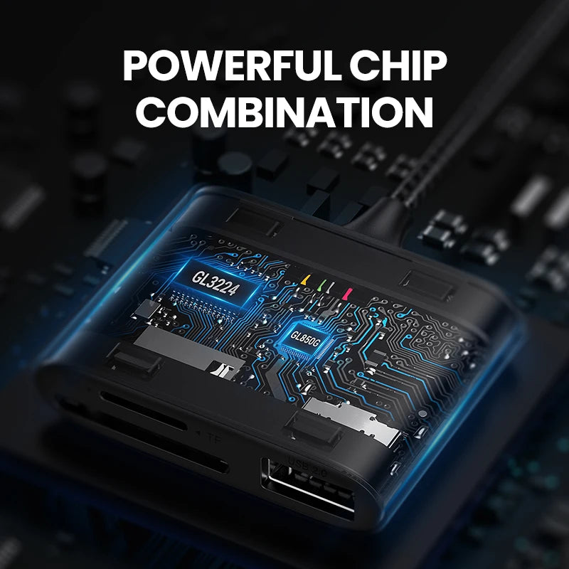 USB-C Multi-Port Card Reader for SD and Micro SD Cards - 4