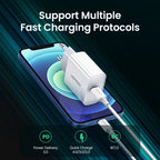 20W USB-C PD Fast Wall Charger for Smartphones and Tablets
