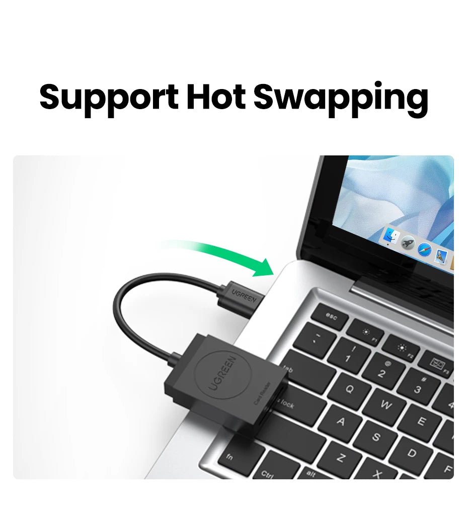 2-in-1 USB 3.0 SD and Micro SD Memory Card Reader Adapter