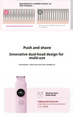2-in-1 Electric Painless Hair Removal Shaver for Face and Body