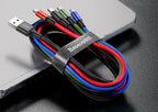 Multi-Port USB Fast Charging Cable for iPhone Android and Type-C