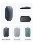 Silent Wireless Mouse with Bluetooth 5.0 and 4000 DPI