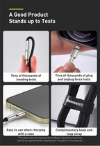 2.4A Fast Charging Braided USB Cable for iPhone