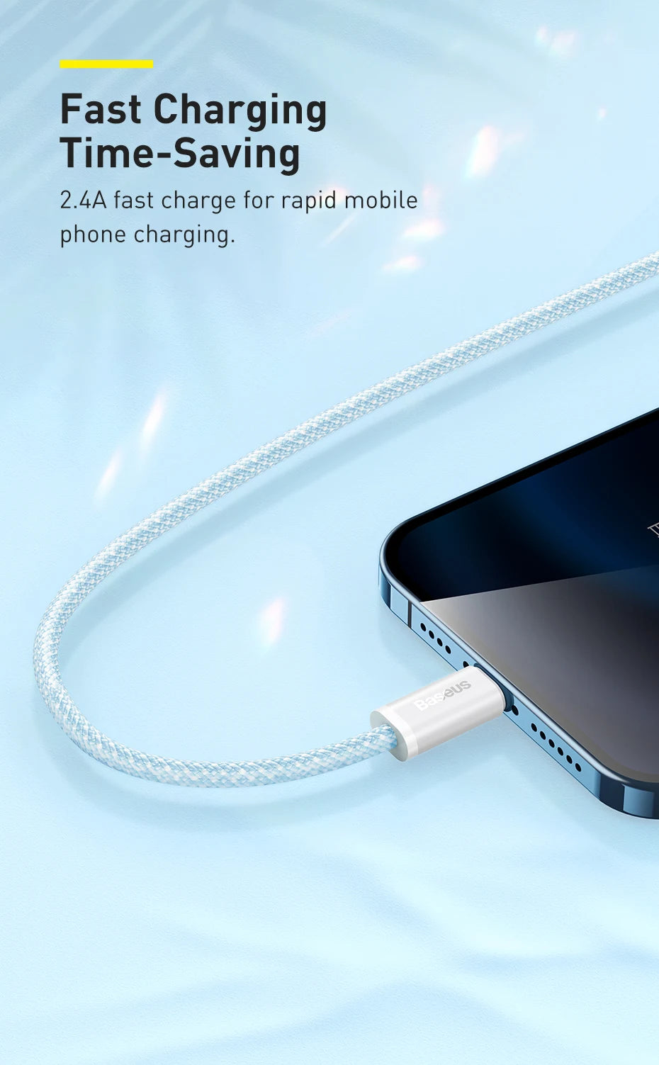 2.4A Fast Charging Data Cable for iPhone