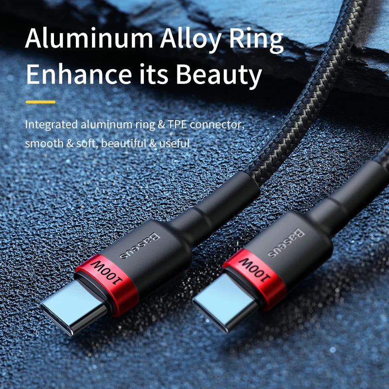 100W USB-C to USB-C Fast Charging and Data Cable