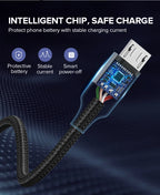 2A Fast Charging Micro USB Braided Data Cable