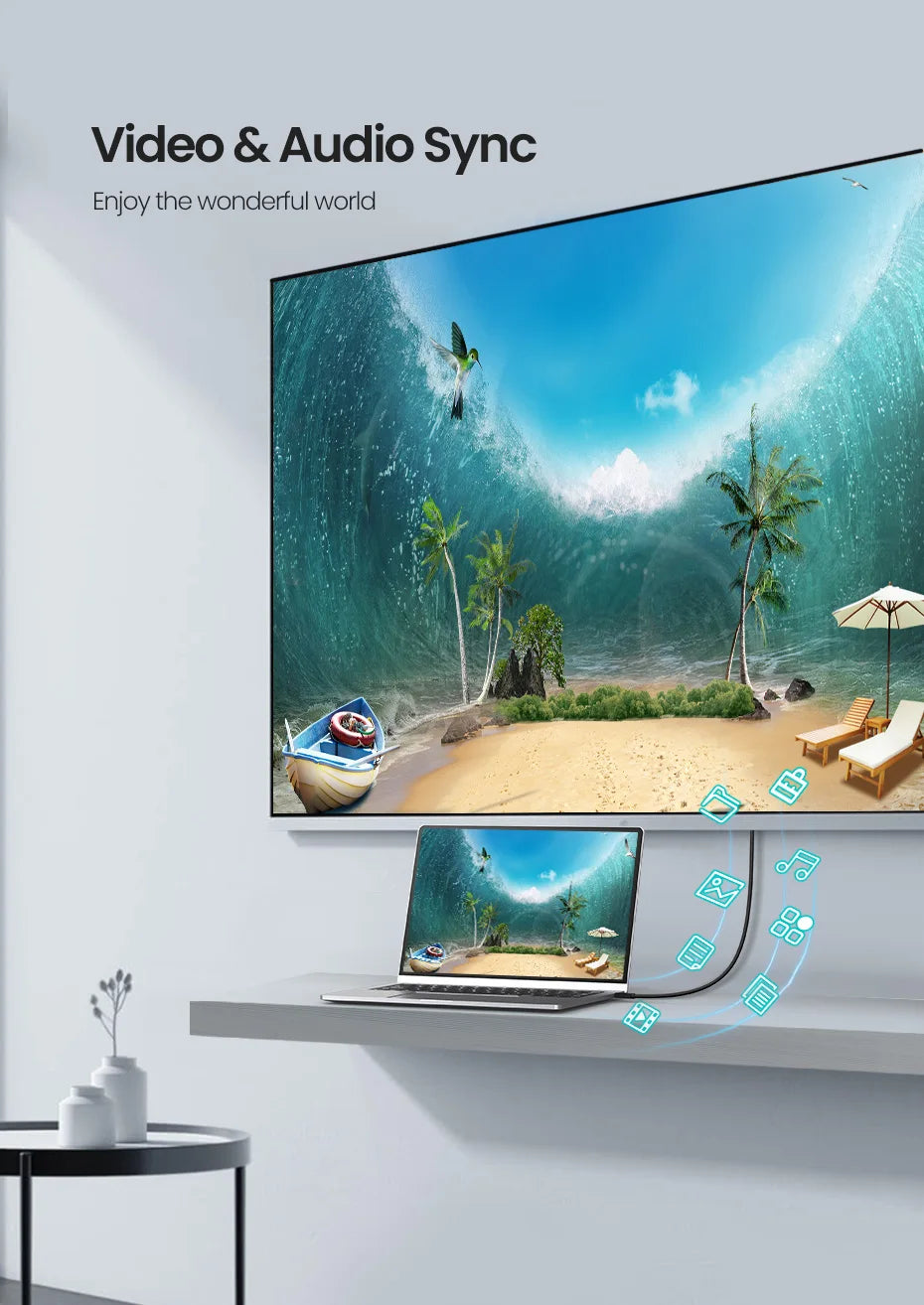 4K 60Hz Micro HDMI to HDMI Cable for Cameras and Laptops