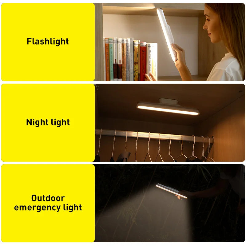 Magnetic Rechargeable LED Desk Lamp with Stepless Dimming