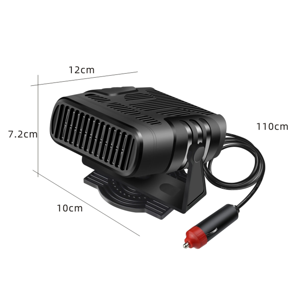 12V 120W Portable Car Heater and Defroster Fan for Windshield