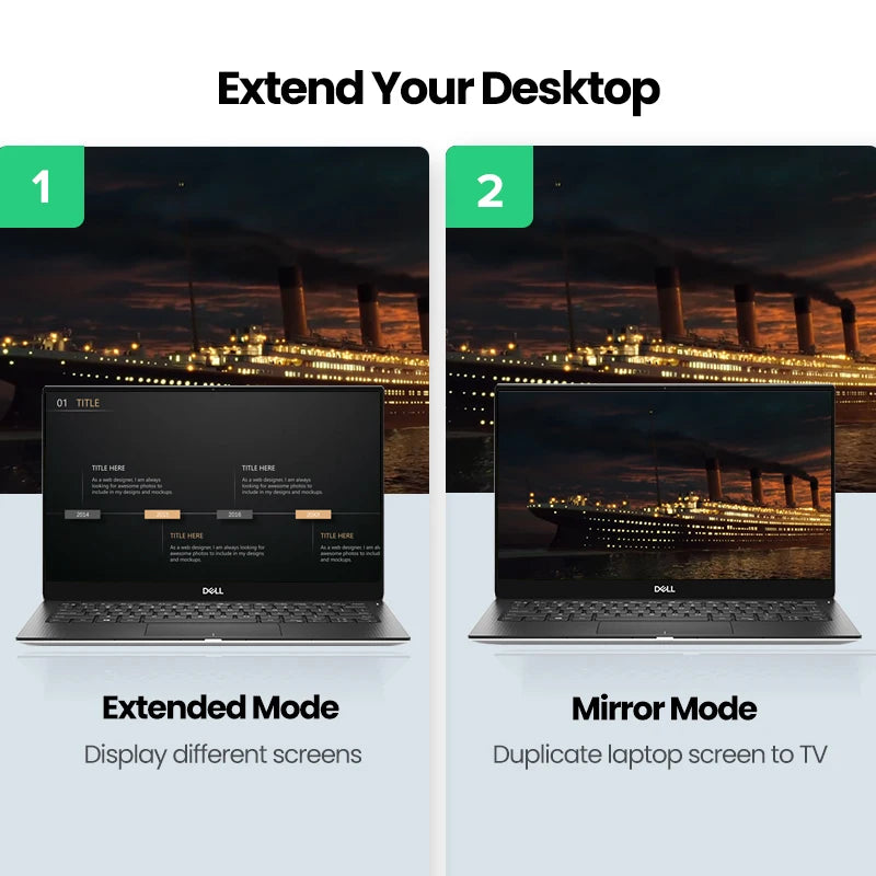 HDMI to VGA Adapter with 3.5mm Audio Jack 1080P