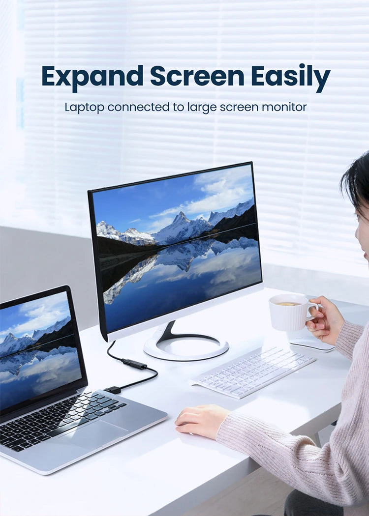 4K DisplayPort to HDMI Adapter for Laptops and Monitors