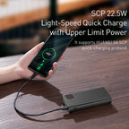 22.5W Fast Charging Portable Power Bank with LED Digital Display
