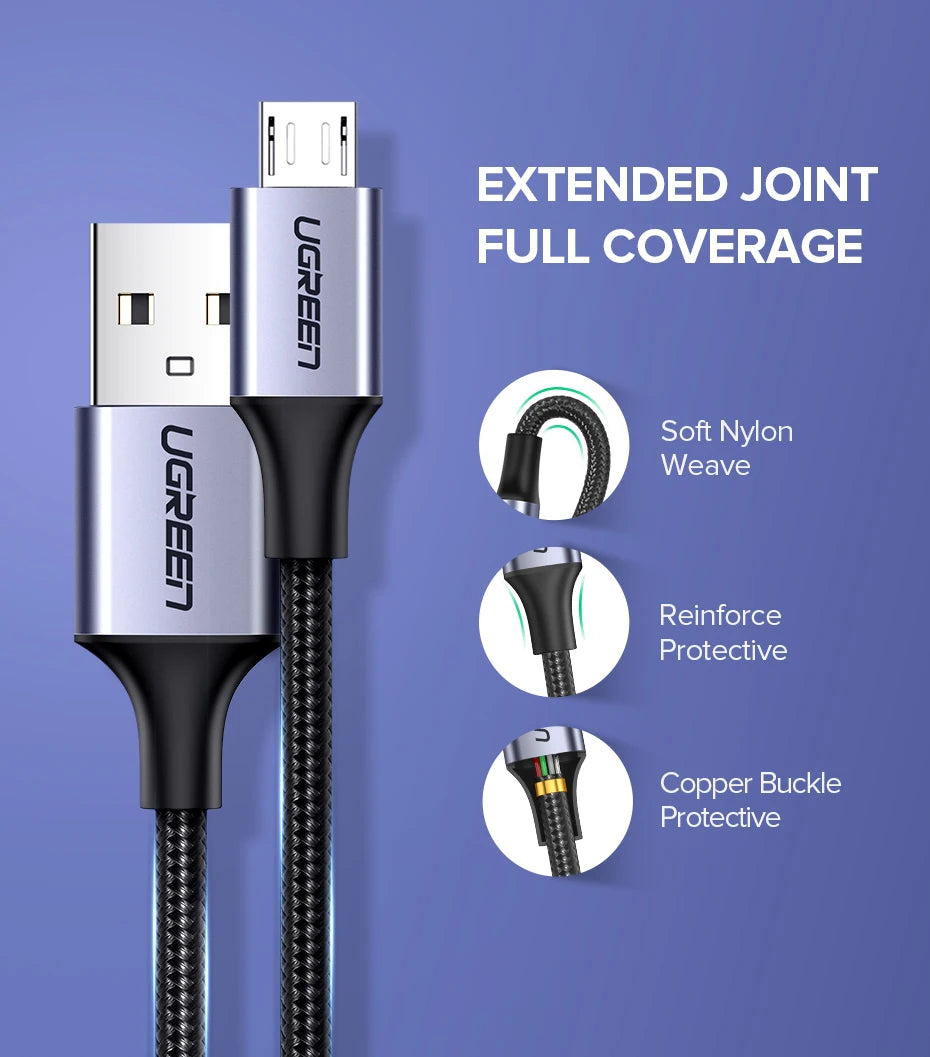 Fast Charging Micro USB Data Cable for Android Devices - 13