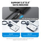 USB 3.0 to SATA Adapter for 2.5 and 3.5 Inch HDD SSD