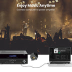 6.35mm Male to 3.5mm Female Stereo Audio Adapter