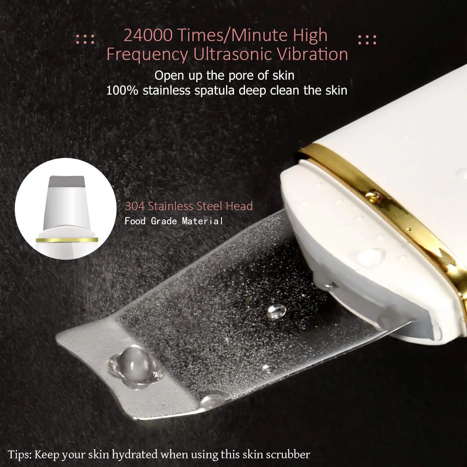 Ultrasonic Face Spatula and Pore Cleaning Tool - 11
