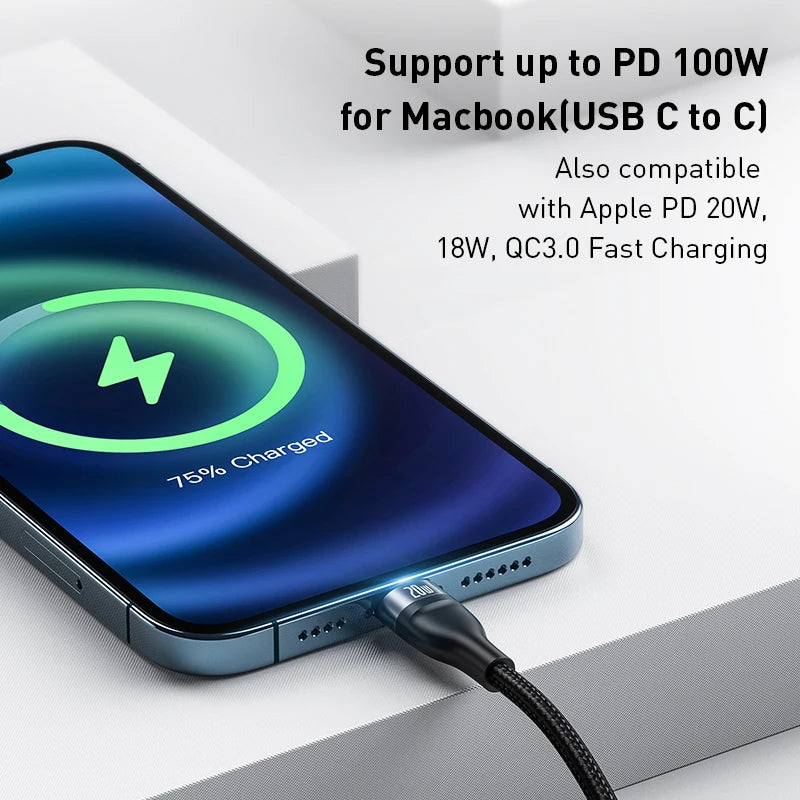 3-in-1 Fast Charging USB Cable with 100W PD Power Delivery - 2