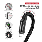 Retractable Spring USB-C Charging and Data Cable