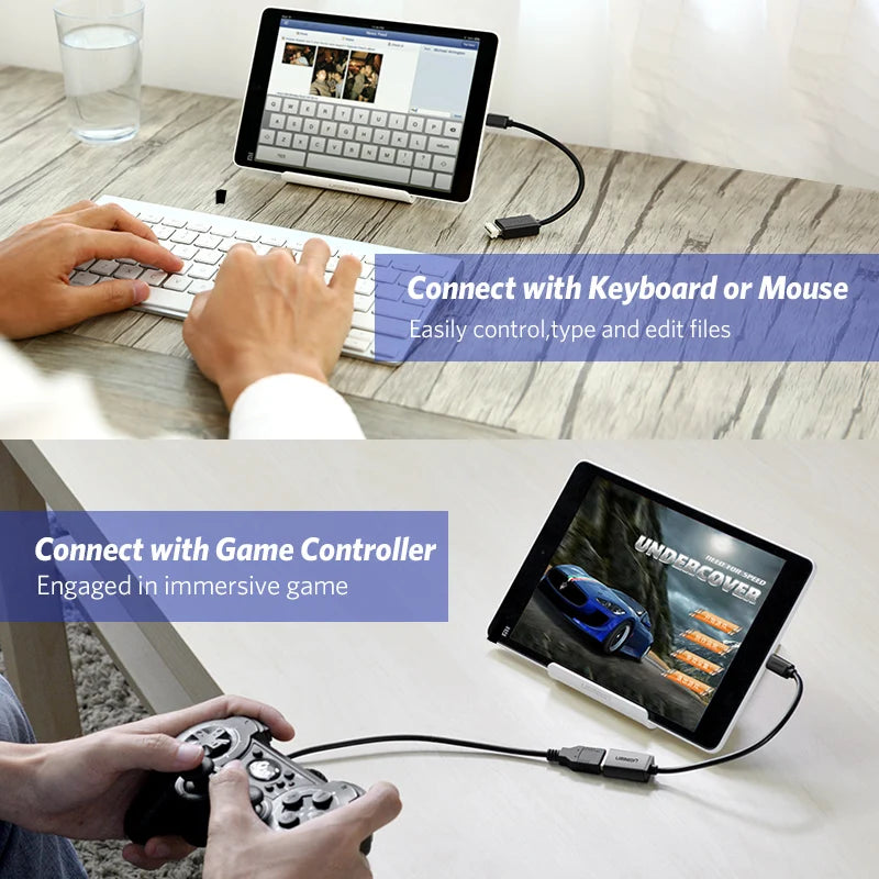 Micro USB to USB 2.0 OTG Adapter Cable