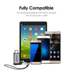 Micro USB Male to Type-C Female Charging and Data Adapter