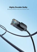 Cat 6A Ultra Slim Ethernet Cable 10Gbps High Speed Network Cord